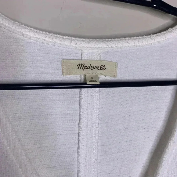 Madewell Full-Sleeve Texture Top Size Small - Picture 5 of 6